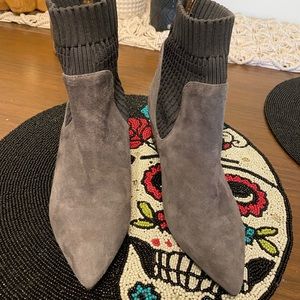 Kensie booties. Grey suede. Great condition